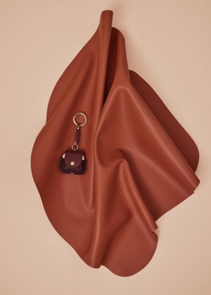 Polene Airpods Keyrings Duo Burgundy | AUE9675B