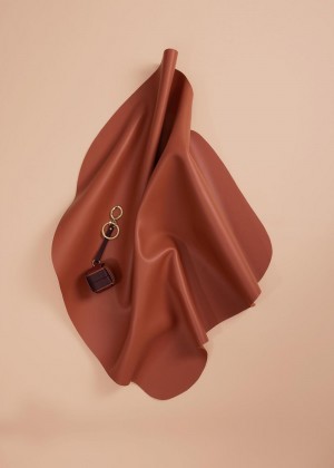 Polene Cubo Keyrings Trio Burgundy | AUY9667X