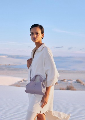 Polene Mini Numéro Neuf Textured Mauve | AUE9467B