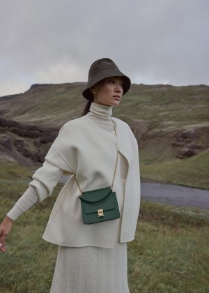 Polene Mini Numéro Sept Textured Green | AUG9450S