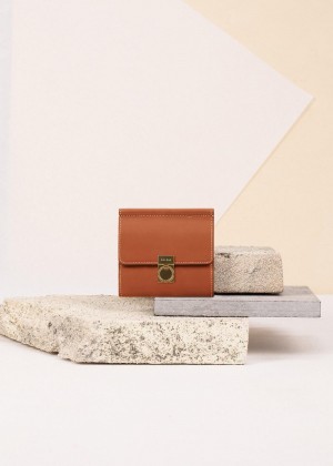 Polene Numéro Sept Wallets Smooth Terracotta | AUU9575Z