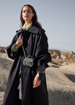 Polene Numéro Un Bags Textured Sage | AUC9694T