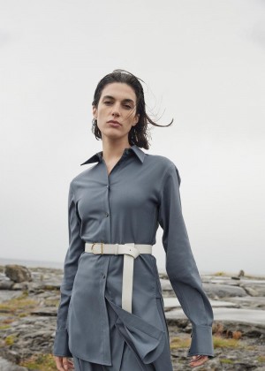 Polene Umi Belts Textured Chalk | AUF9686D