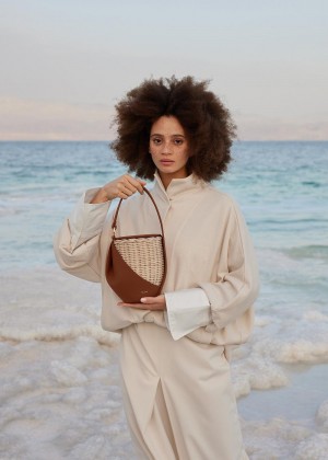 Polene Yké Textured Cognac | AUZ9380U