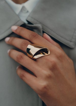 Polene Éole Draped Rings 24 carat gold gilded edition | AUJ9552P