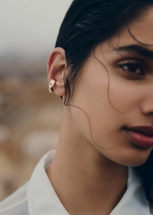 Polene Éole Earcuff Earrings 24 carat gold gilded edition | AUR9565V