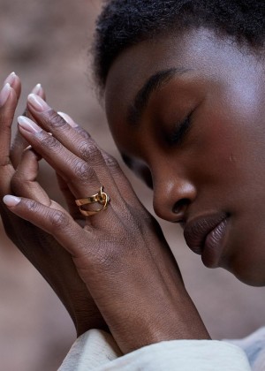 Polene Éole Rings 24 carat gold gilded edition | AUK9551O