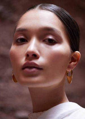 Polene Éole Slim Hoop Earrings 24 carat gold gilded | AUU9562Z