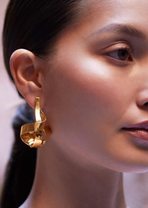 Polene Éole Spiral Earrings 24 carat gold gilded | AUI9561L